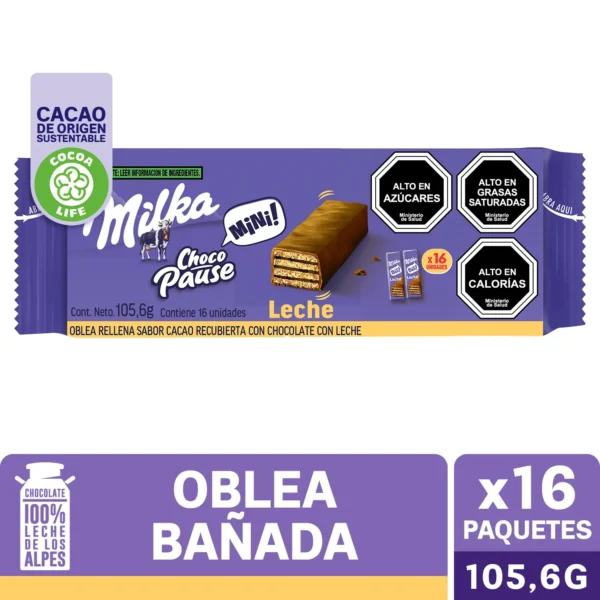 CONFITE & SNACK CHOCOLATE MILKA BIST X16U PAUSE 105,6G