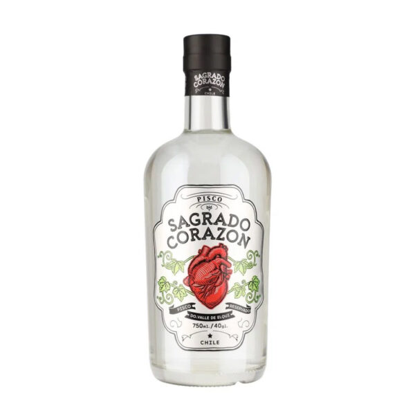 PISCO SAGRADO CORAZON TRANSPARENTE  750CC