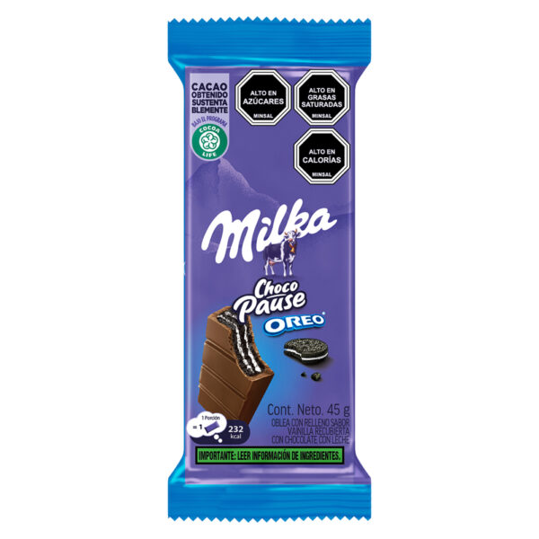 CONFITE & SNACK CHOCOLATE MILKA OREO MINI PAUSE DP 45G