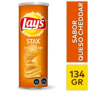 CONFITE & SNAKE STAX SABOR QUESO CHEDDAR 134GR