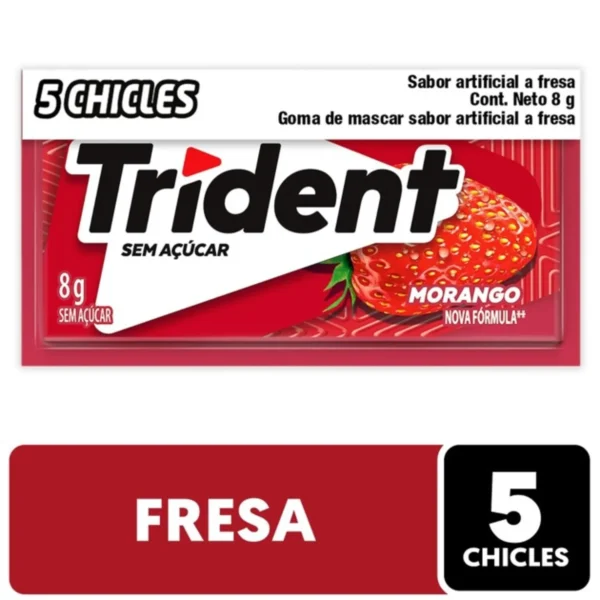 CONFITE & SNAKE TRIDENT FRUTILLA 8G