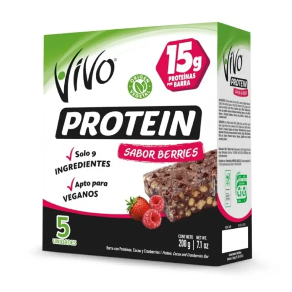 BARRA CEREAL VIVO PROTEIN BERRIES