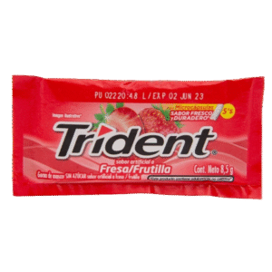CONFITE & SNACK TRIDENT FRESA/FRUTILLA 8G